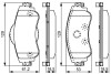 CITROEN гальм.колодки передн. C4 09- BOSCH 0986495304 (фото 1)