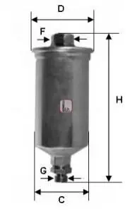 Фільтр паливний SOFIMA S1661B