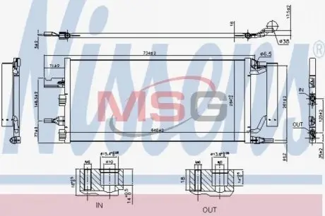 Конденсер кондіционера NISSENS 940759