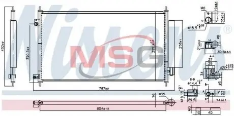 Радиатор кондиционера NISSENS 941234