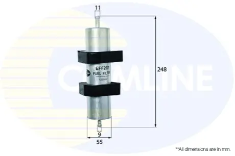 - Фільтр палива (аналогWF8412/KL596) Comline EFF207