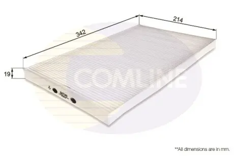 Фото - Фільтр салону (аналогWP6872/LA58) Comline EKF140 - Фільтр салону (аналогWP6872/LA58) Comline EKF140