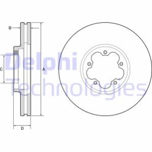 Гальмівний диск Delphi BG9176C