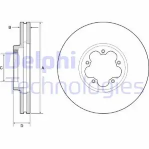 Тормозной диск Delphi BG9176C
