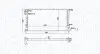Радіатор двигуна CITROEN BERLINGO (MF) 1,8D (MFA9A) 1,9D 1,9D 4WD (MFWJZ) 1,9D (MFDJY) XSARA (N1, N2) 1,9D PEUGE MAGNETI MARELLI BM1866 (фото 1)