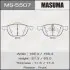 Колодка тормозная передняя Ford Focus (04-)/ Mazda 3 (03-), 5 (05-15) M MASUMA MS5507 (фото 1)