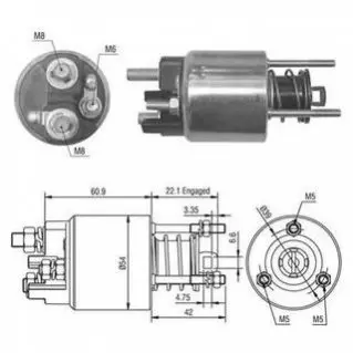 Втягувальне реле FORD Fiesta -02 - [940113050016] MAGNETI MARELLI AME0016