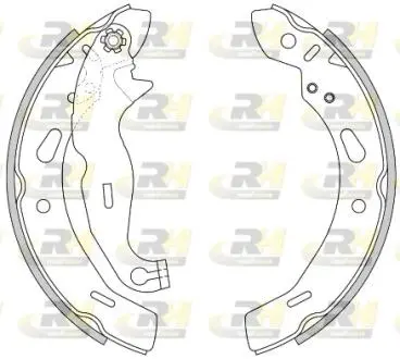 Фото гальмівні колодки барабанні ROADHOUSE 4278.00 Гальмівні колодки барабанні ROADHOUSE 4278.00