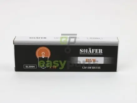 Лампа 12V R5W 5W BA15s SHAFER SL2004