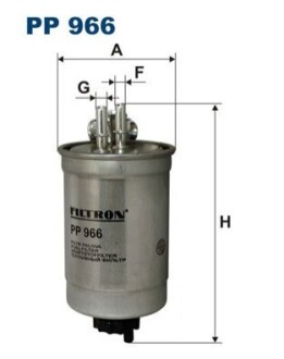 Фiльтр паливний FILTRON PP966