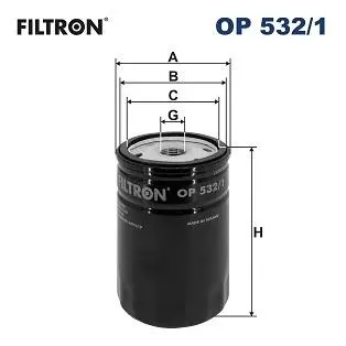 Фiльтр масляний FILTRON OP5321