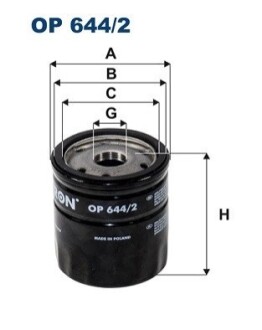 Масляний фiльтр FILTRON OP6442
