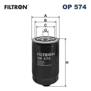 Фiльтр масляний FILTRON OP574
