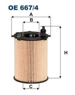 Фiльтр масляний FILTRON OE6674