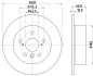 Диск гальмівний задній Lexus ES 3.5/ Toyota Camry 2.4, 3.5 (06-00) NISSHINBO ND1077K (фото 1)