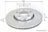 - Диск гальмівний вентильований з покриттям Comline ADC1417V (фото 1)