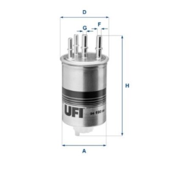 Топливный фильтр UFI 24.190.00