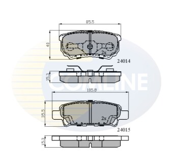 - Гальмівні колодки до дисків Comline CBP31290