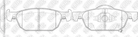 Тормозные колодки передние NiBK PN8863