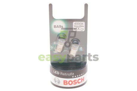 Автолампа T4W 12V 1W BA9s LED Retrofit BL (4000K) BOSCH 1987301514