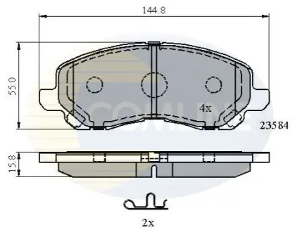 - Гальмівні колодки до дисків Comline CBP31256