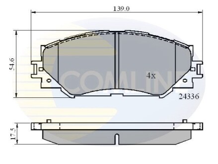 - Гальмівні колодки до дисків Comline CBP01515 (фото 1)