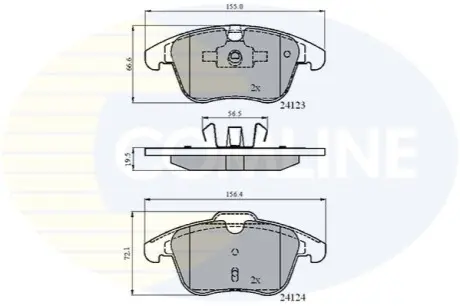 - Гальмівні колодки до дисків Comline CBP01591