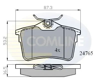 - Гальмівні колодки до дисків Comline CBP01797