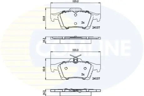 - Гальмівні колодки до дисків Comline CBP01629