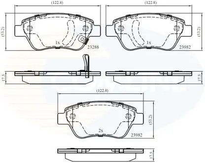- Гальмівні колодки до дисків Comline CBP31594