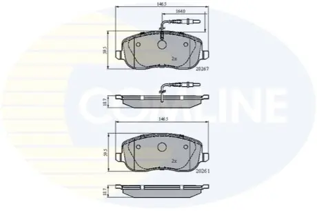 - Гальмівні колодки до дисків Comline CBP11158