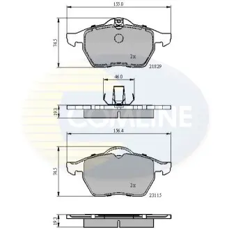 - Гальмівні колодки до дисків Comline CBP0749