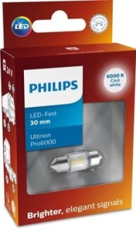 Festoon 30mm LED Ultinon Pro6000 24V PHILIPS 24844CU60X1