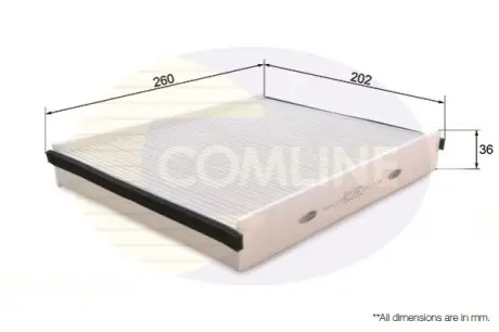 - Фільтр салону (аналогWP2097/LAK875) Comline EKF375