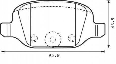 FIAT гальмівні колодки задні Punto 99- Jurid 573019J (фото 1)