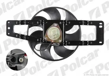 Вентилятор з корпусом / кронштейном Polcar 600323W1