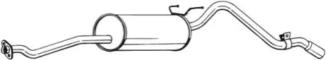Глушник вихлопних газів кінцевий BOSAL 286-409
