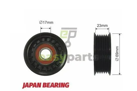 Ролик ручейкового ремня NTY RRK-FR-000
