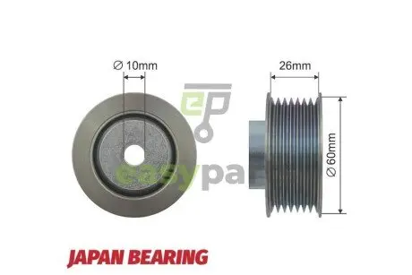 Ролик ручейкового ремня NTY RNK-SU-010