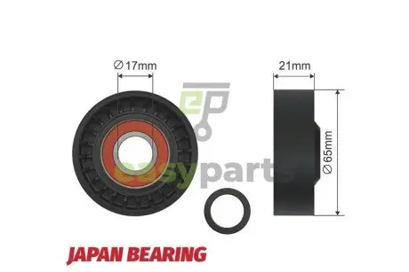Ролик ручейкового ремня NTY RNK-FR-014