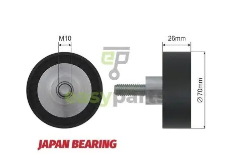 Ролик ручейкового ремня NTY RNK-BM-009