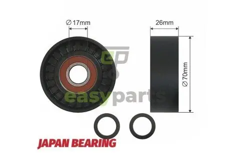 Ролик ручейкового ремня NTY RNK-BM-004