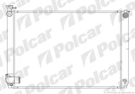 Радиатор охлаждения Polcar 806108-4 (фото 1)