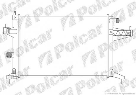 Радиатор охлаждения Polcar 555608A3