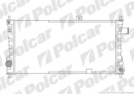 Радиатор охлаждения Polcar 550408-3 (фото 1)