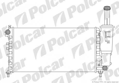 Радіатор охолодження Polcar 302308A6 (фото 1)