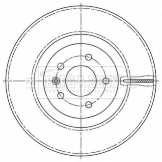 Гальмiвнi диски BF BORG & BECK BBD6191S