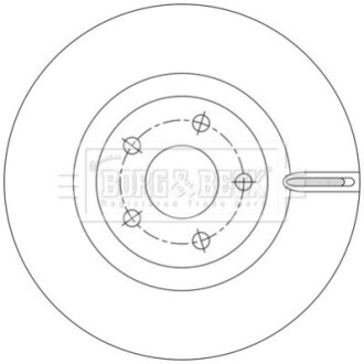 Гальмiвнi диски BORG & BECK BBD6225S