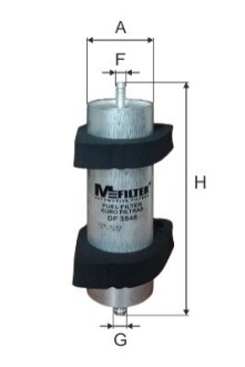 Фільтр паливний Audi A4/A5/A8/Q5/Q7 2.0TDI 08- M-FILTER DF3548