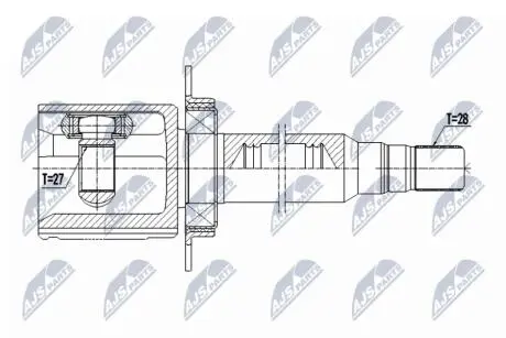 ШАРНИР РАВНЫХ УГЛОВЫХ СКОРОСТЕЙ NTY NPW-VV-134